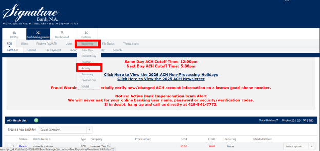 Create On Demand Activity Reports in CM 1